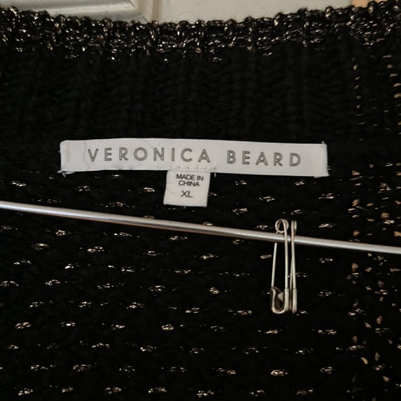 Veronica beard metallic thread sweater - Picture 2 of 5